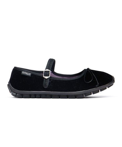 รองเท้าแมรี่เจน BELLA MARYJANES(PEBBLE SOLE) - GLITTER BLACK