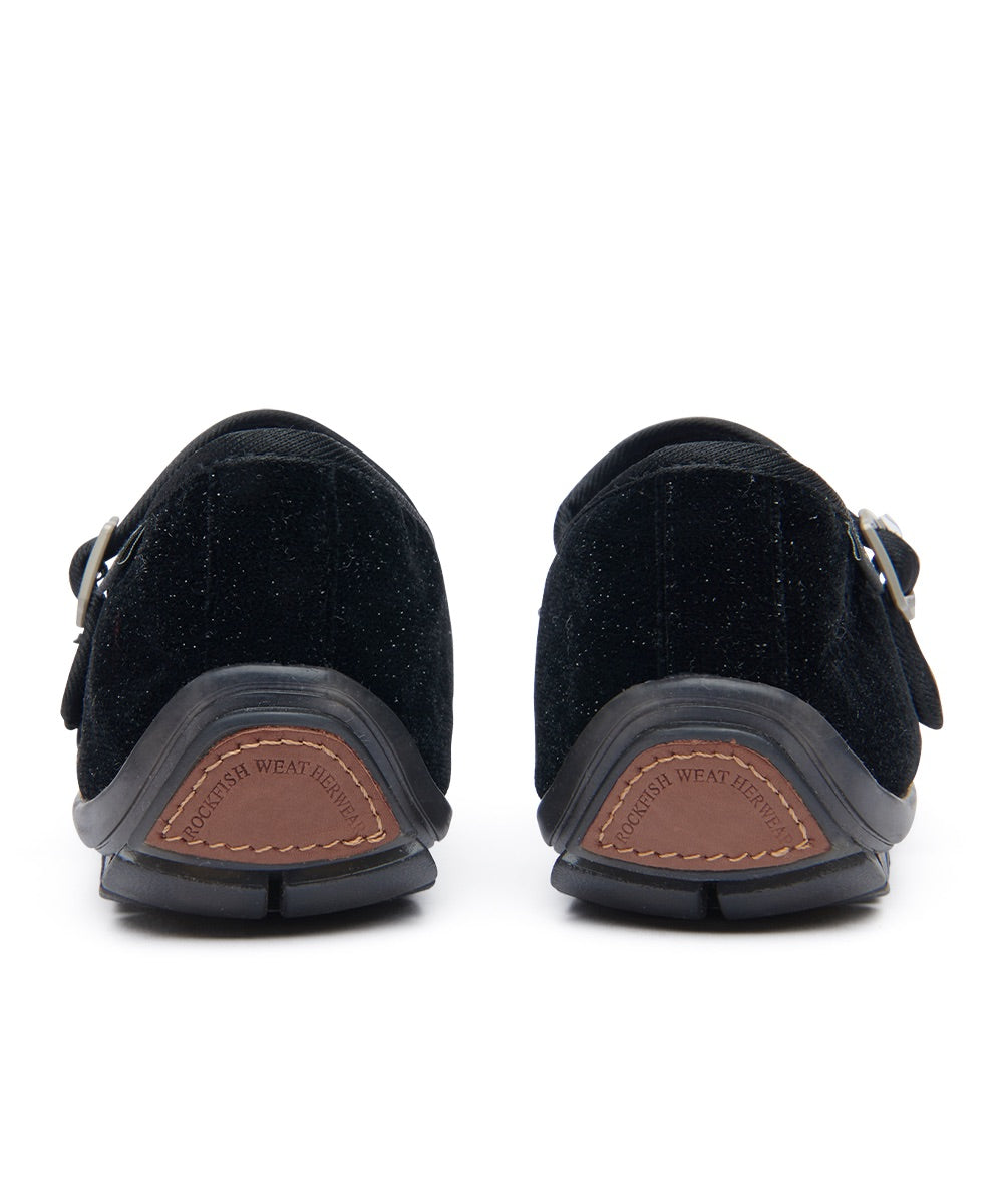 รองเท้าแมรี่เจน BELLA MARYJANES(PEBBLE SOLE) - GLITTER BLACK