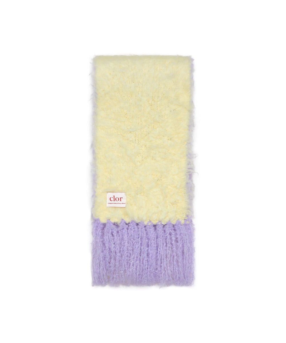 ผ้าพันคอ  OVERSIZED SHAGGY SCARF - BUTTER