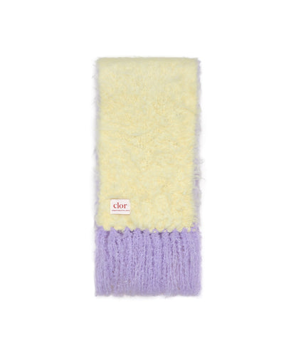 ผ้าพันคอ  OVERSIZED SHAGGY SCARF - BUTTER