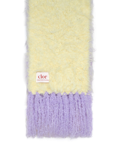 ผ้าพันคอ  OVERSIZED SHAGGY SCARF - BUTTER