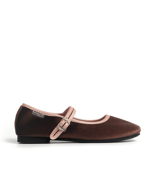 BELLA QUILTED MARYJANE - CHOCO