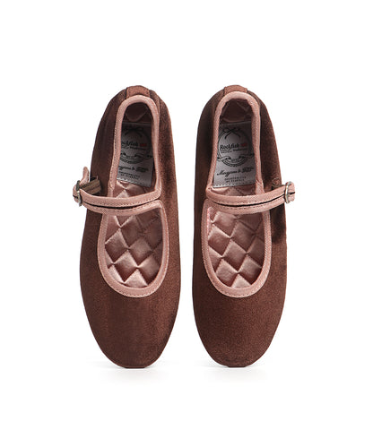 รองเท้าแมรี่เจน BELLA QUILTED MARYJANE - CHOCO