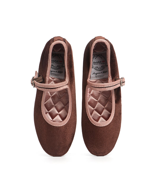 BELLA QUILTED MARYJANE - CHOCO