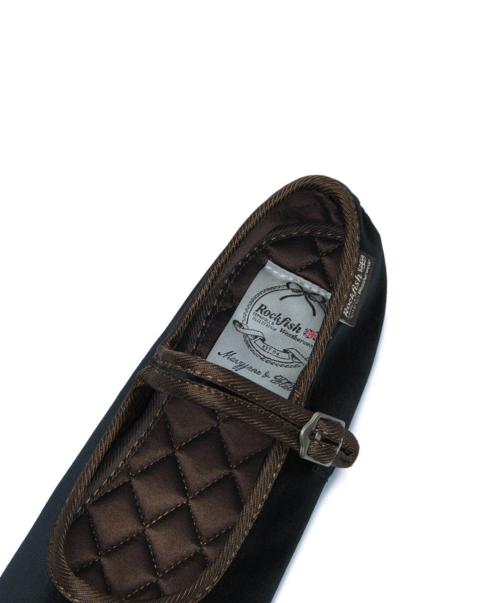 รองเท้าแมรี่เจน BELLA QUILTED MARYJANE - NAVY