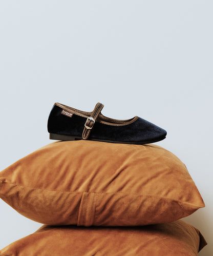 รองเท้าแมรี่เจน BELLA QUILTED MARYJANE - NAVY