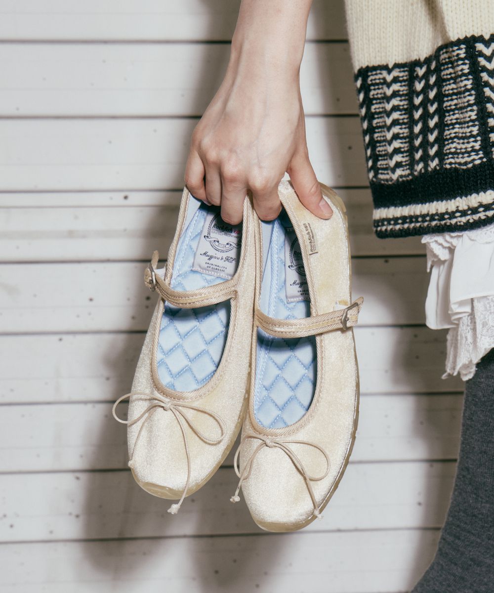 รองเท้าแมรี่เจน BELLA MARYJANES(PEBBLE SOLE) - CREAM