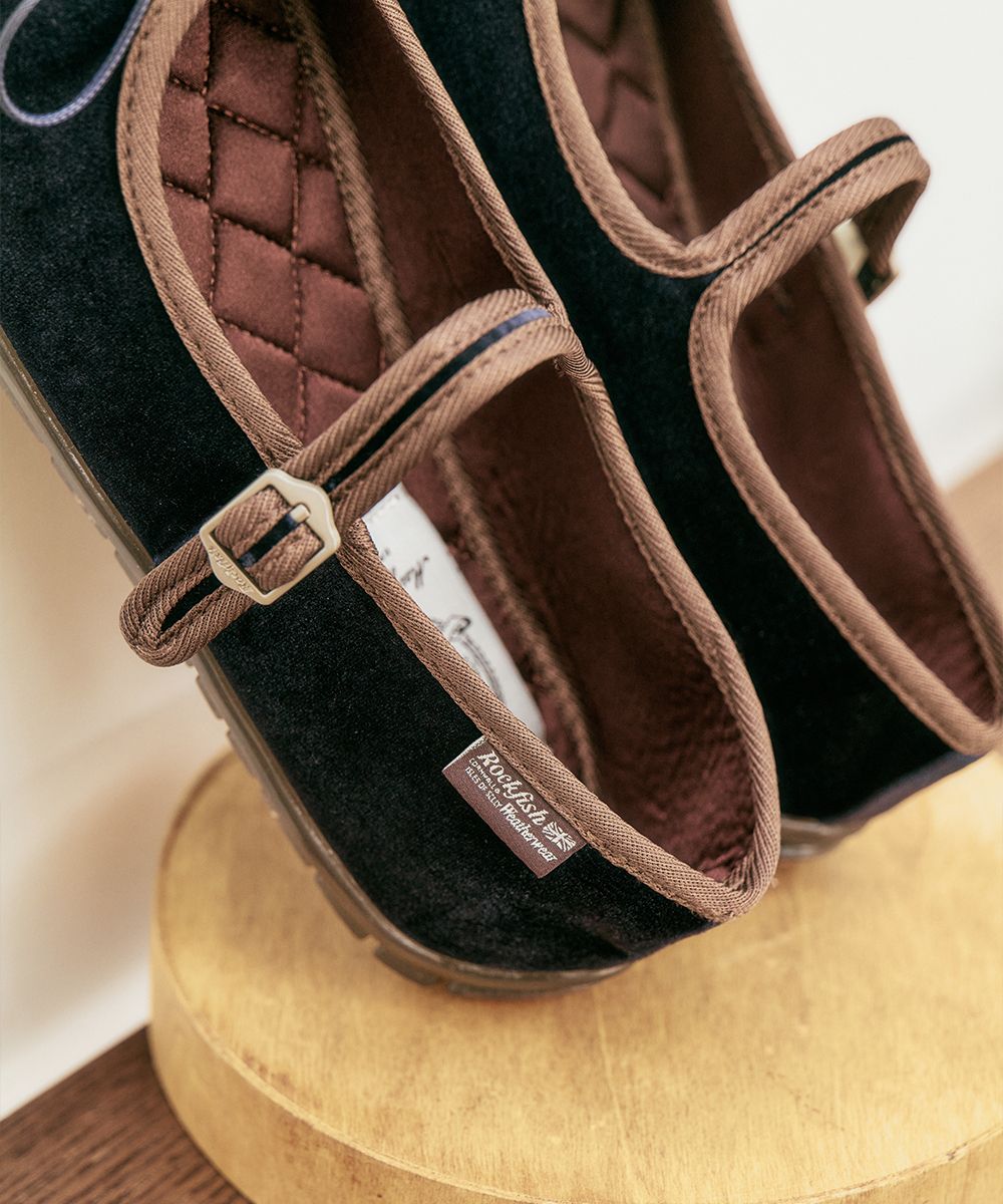 รองเท้าแมรี่เจน BELLA MARYJANES(PEBBLE SOLE) - NAVY