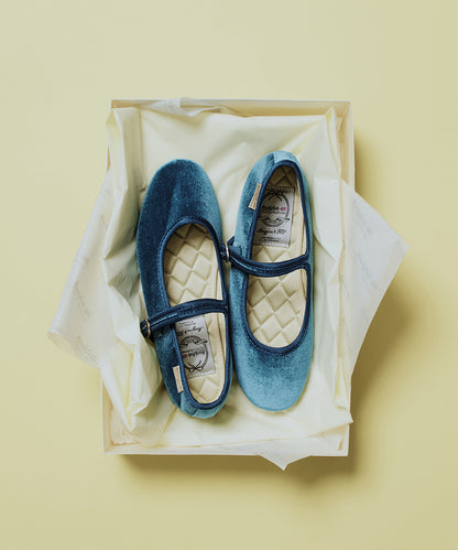 รองเท้าแมรี่เจน BELLA QUILTED MARYJANE - BLUE