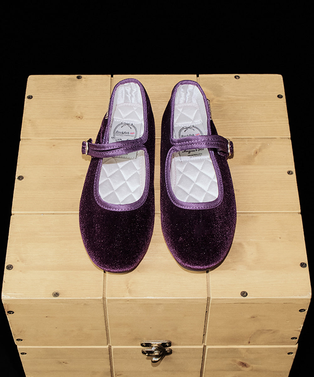 รองเท้าแมรี่เจน BELLA QUILTED MARYJANE - PURPLE