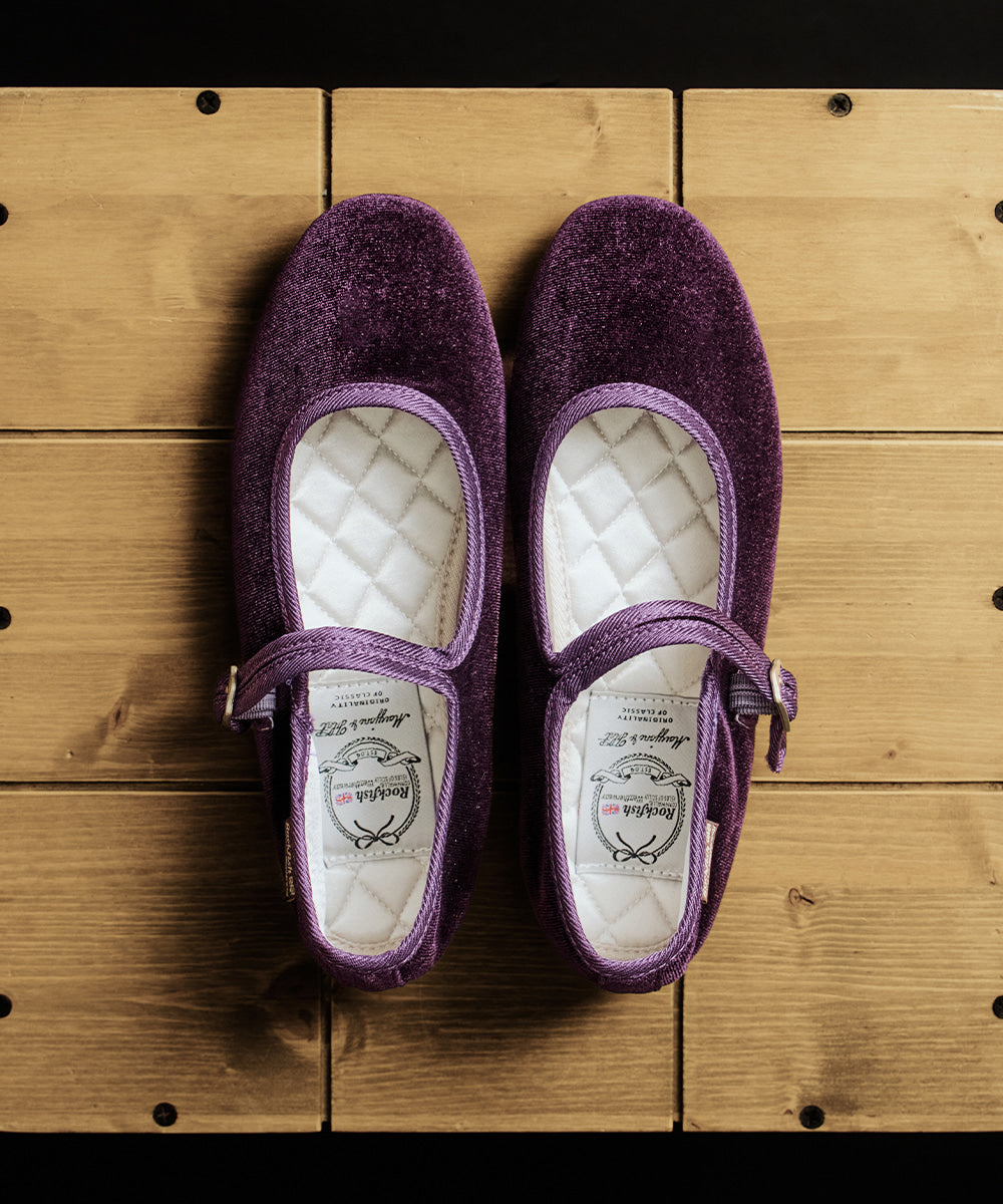 รองเท้าแมรี่เจน BELLA QUILTED MARYJANE - PURPLE
