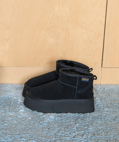 ORIGINAL MAXI FLATFORM BOOTS MINI (3.5inch) - BLACK