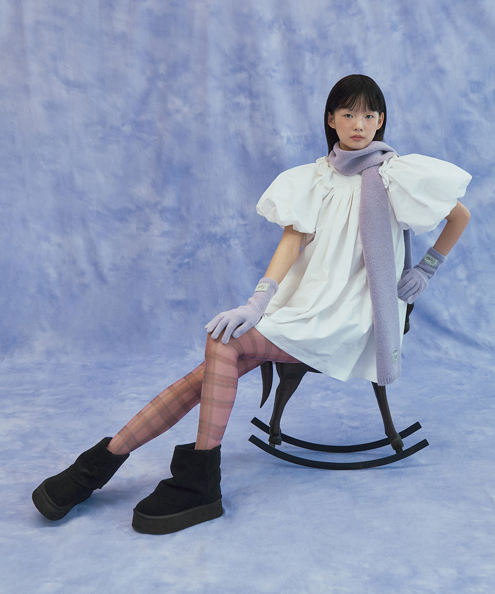 MAXI FOLDED BOOTS SHORT (6inch) - BLACK