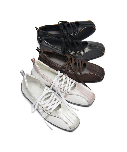 รองเท้าผ้าใบ BLISS LACEUP SNEAKERS - PINK PEARL