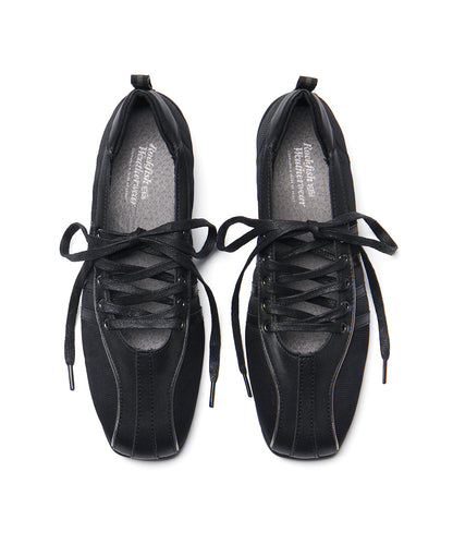 รองเท้าผ้าใบ BLISS LACEUP SNEAKERS - BLACK