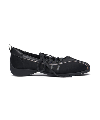 รองเท้าผ้าใบ BLISS LACEUP SNEAKERS - BLACK