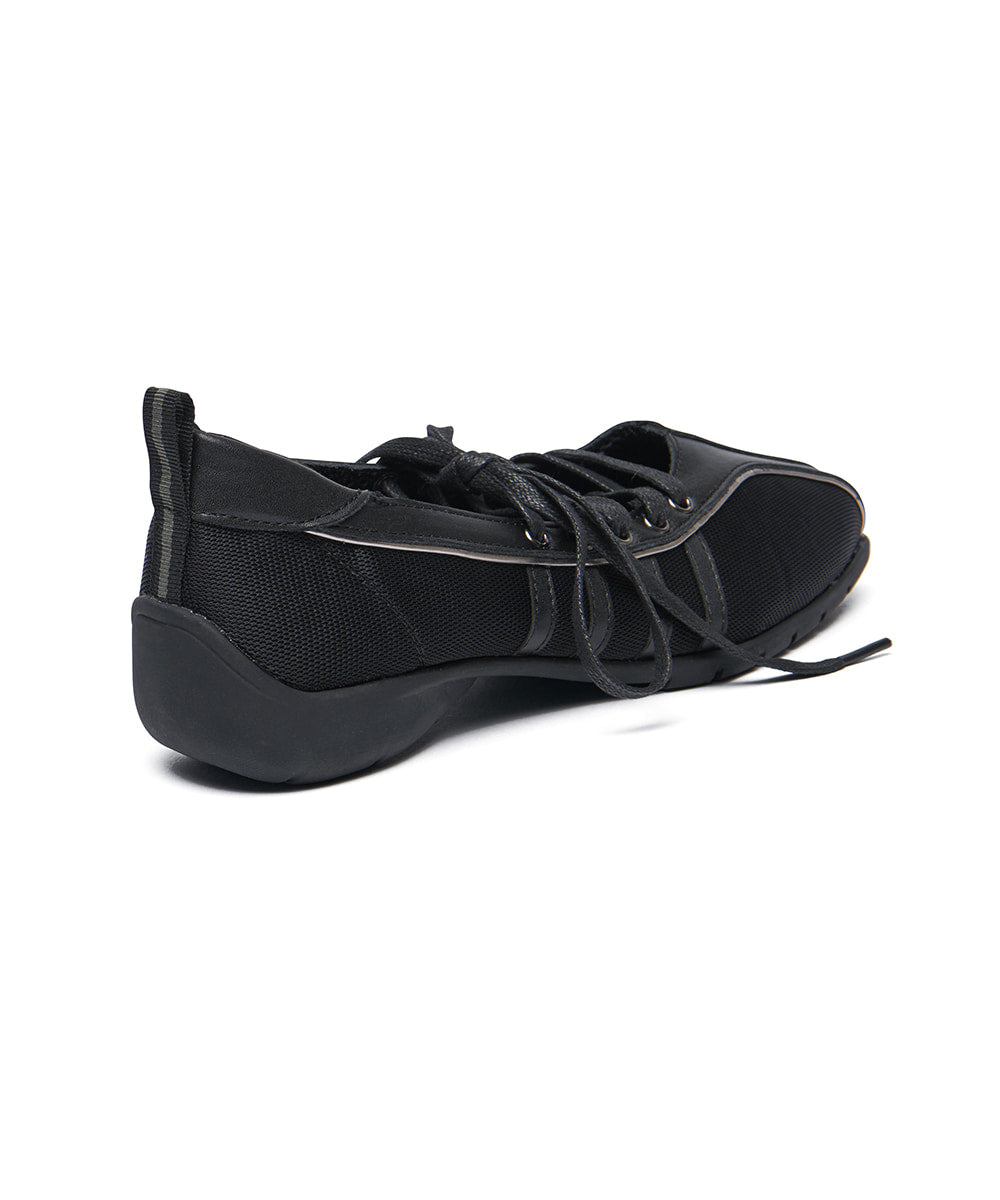 รองเท้าผ้าใบ BLISS LACEUP SNEAKERS - BLACK