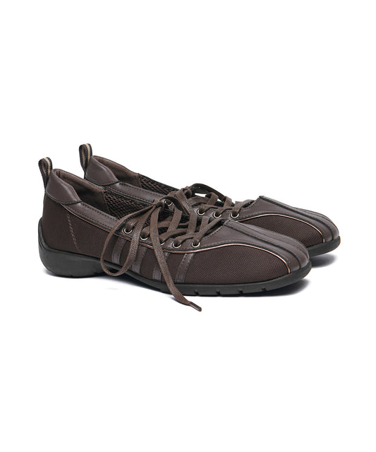 BLISS LACEUP SNEAKERS - CHOCO