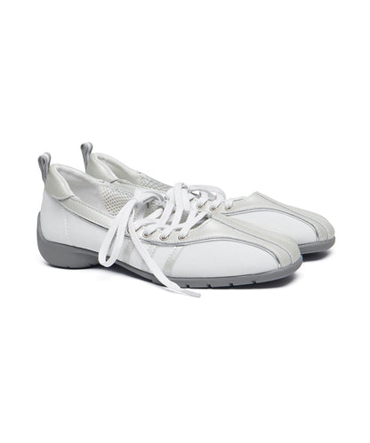 รองเท้าผ้าใบ BLISS LACEUP SNEAKERS - CREAMY PEARL