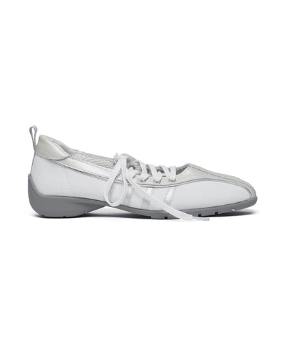 รองเท้าผ้าใบ BLISS LACEUP SNEAKERS - CREAMY PEARL