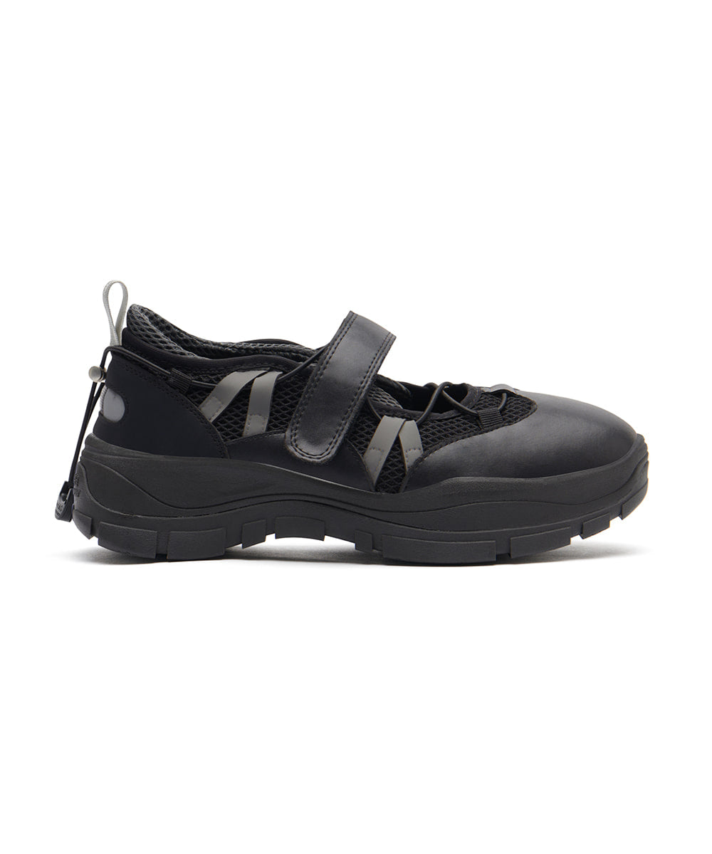 BRYN VELCRO SNEAKERS - BLACK