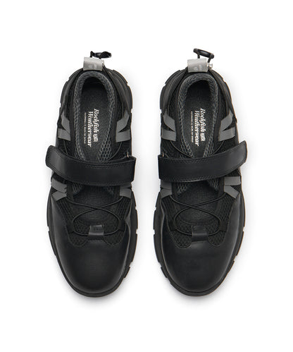 BRYN VELCRO SNEAKERS - BLACK