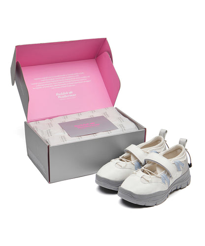 รองเท้าผ้าใบ BRYN VELCRO SNEAKERS - WHITE