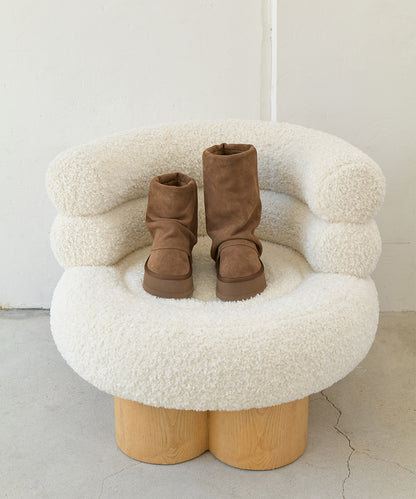 MAXI FOLDED BOOTS SHORT (6inch) - CHESTNUT