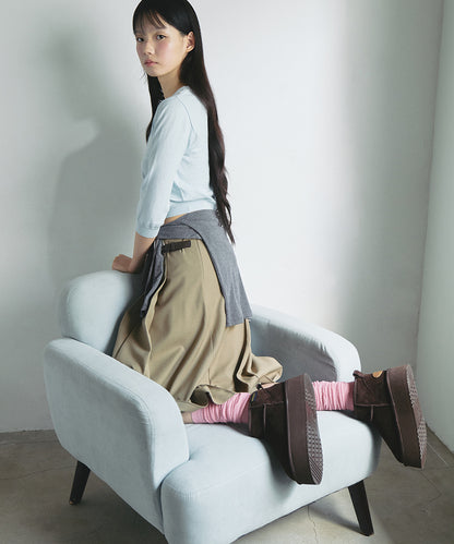 ORIGINAL MAXI FLATFORM BOOTS MINI (3.5inch) - CHOCO