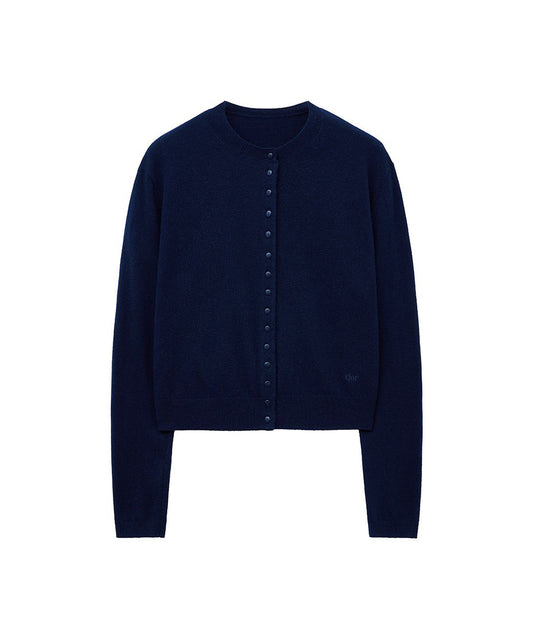เสื้อคาร์ดิแกน CLASSIC WOOL CARDIGAN - NAVY