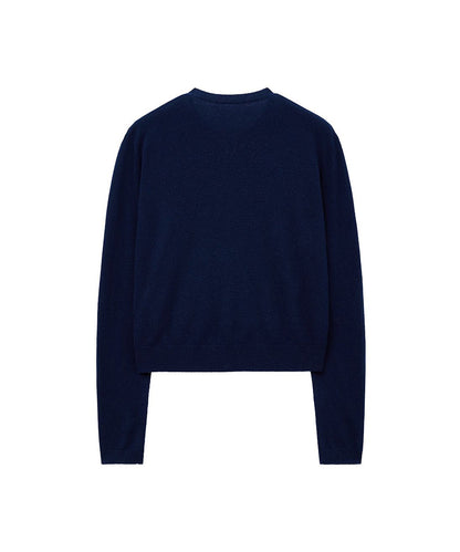 เสื้อคาร์ดิแกน CLASSIC WOOL CARDIGAN - NAVY
