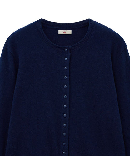เสื้อคาร์ดิแกน CLASSIC WOOL CARDIGAN - NAVY