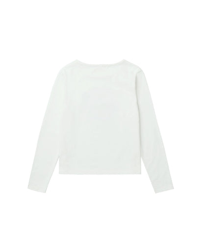 เสื้อยืด CLOVER LONG SLEEVE T-SHIRT - WHITE