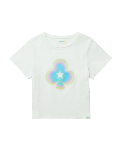 เสื้อยืด CLOVER SLIM T-SHIRT - WHITE