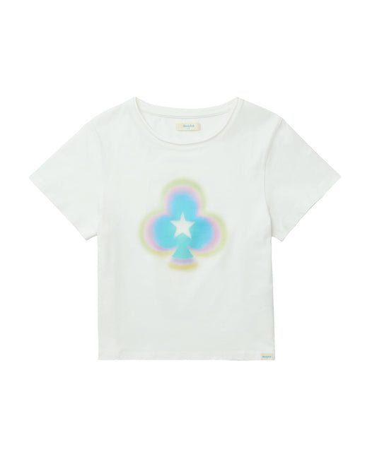 เสื้อยืด CLOVER SLIM T-SHIRT - WHITE