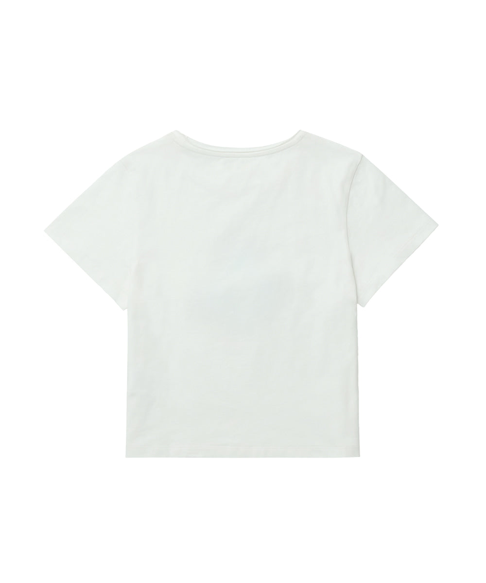 เสื้อยืด CLOVER SLIM T-SHIRT - WHITE