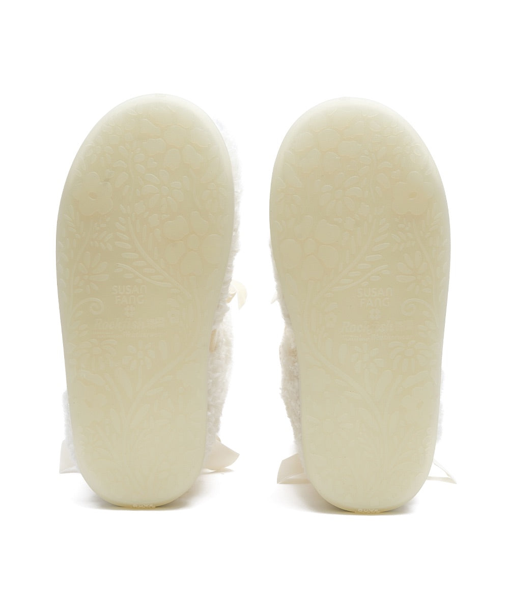 รองเท้าบูทกันหนาว X SUSAN FANG FURRY MIDDLE BOOTS - CREAM