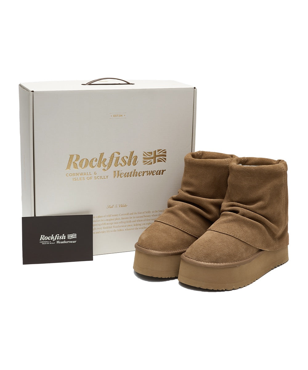 MAXI FOLDED BOOTS SHORT (6inch) - CHESTNUT
