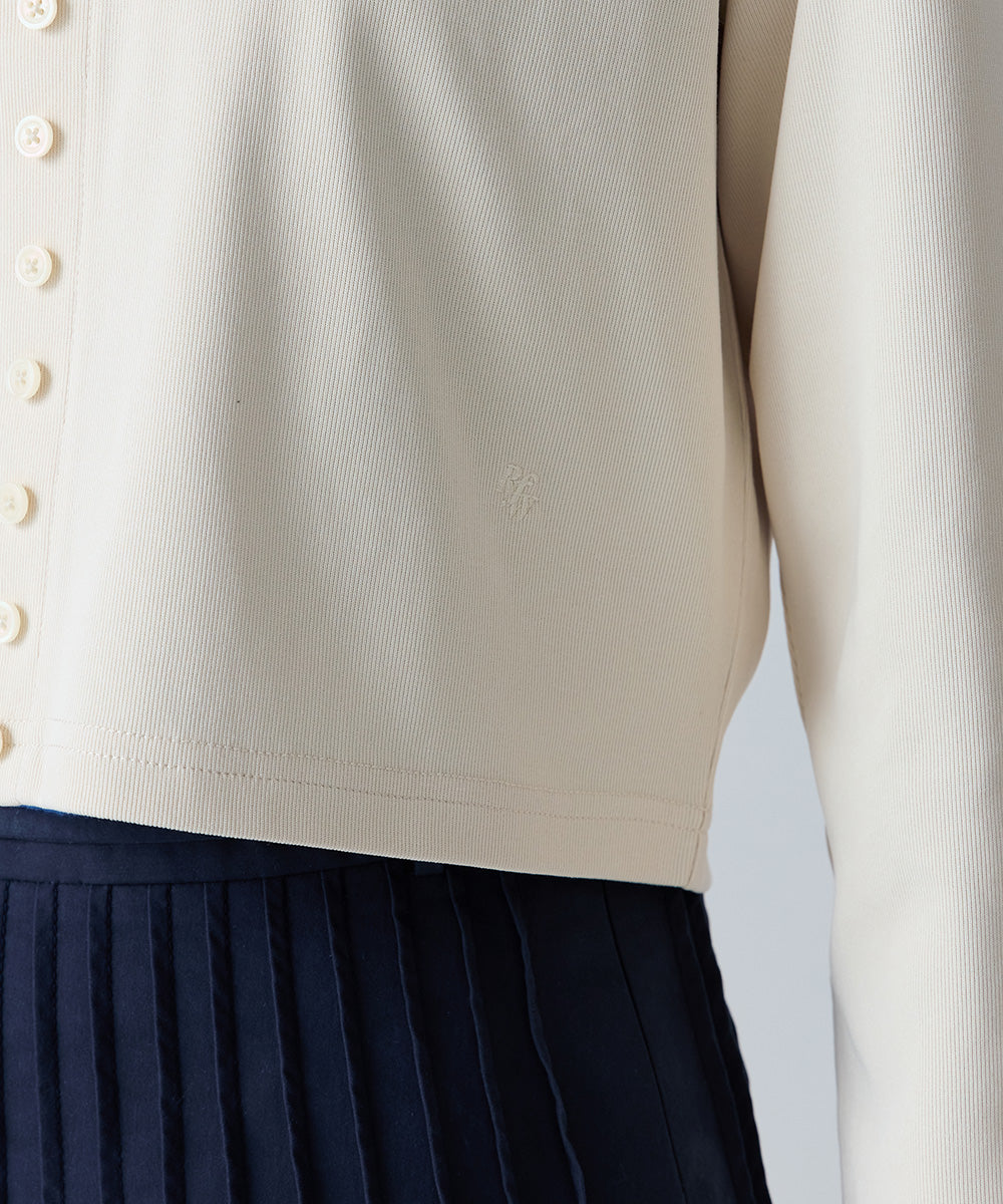 เสื้อคาร์ดิแกน COTTON ESSENTIAL CARDIGAN - CREAM