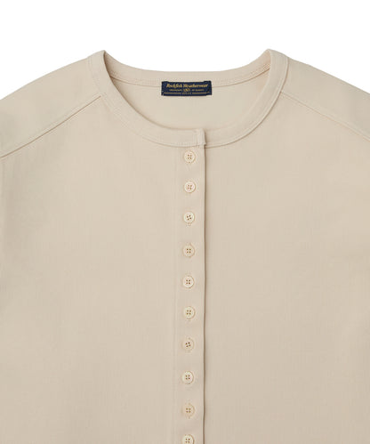 เสื้อคาร์ดิแกน COTTON ESSENTIAL CARDIGAN - CREAM