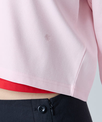 เสื้อคาร์ดิแกน COTTON ESSENTIAL CARDIGAN - PINK