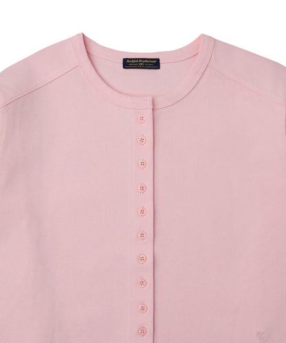 เสื้อคาร์ดิแกน COTTON ESSENTIAL CARDIGAN - PINK
