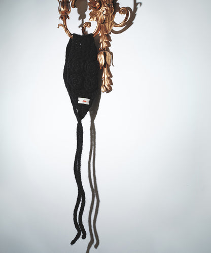 ที่ปิดหูกันหนาว HANDMADE FLOWER CROCHET EARMUFF - BLACK