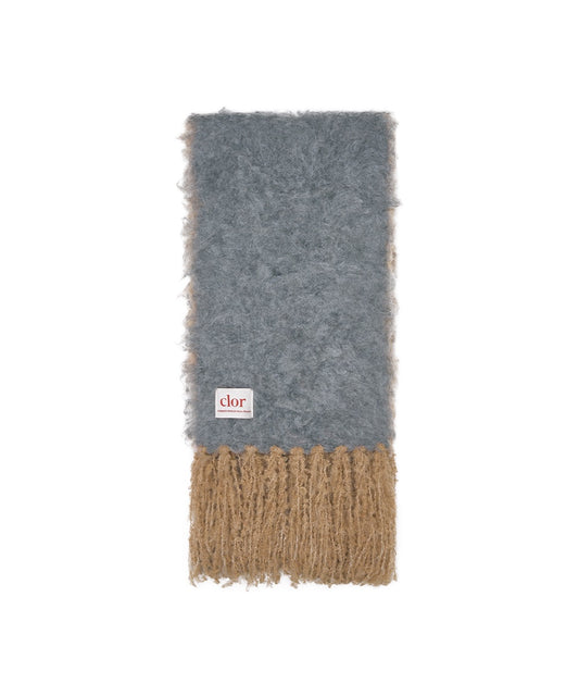 ผ้าพันคอ  OVERSIZED SHAGGY SCARF - DARK GREY