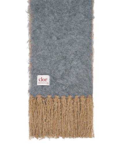 ผ้าพันคอ  OVERSIZED SHAGGY SCARF - DARK GREY