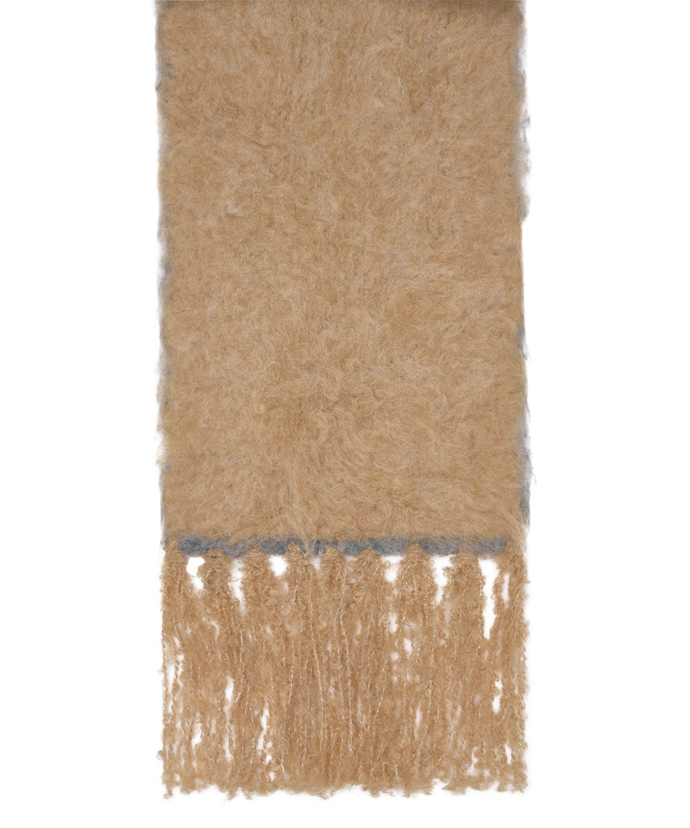 ผ้าพันคอ  OVERSIZED SHAGGY SCARF - DARK GREY