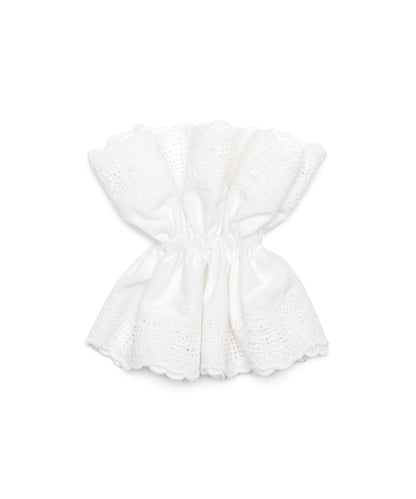 ยางรัดผม EYELET SCRUNCHIE - WHITE