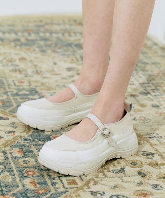 FLATFORM STRAP MARYJANE - BUTTER