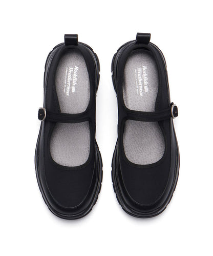 FLATFORM STRAP MARYJANE - BLACK