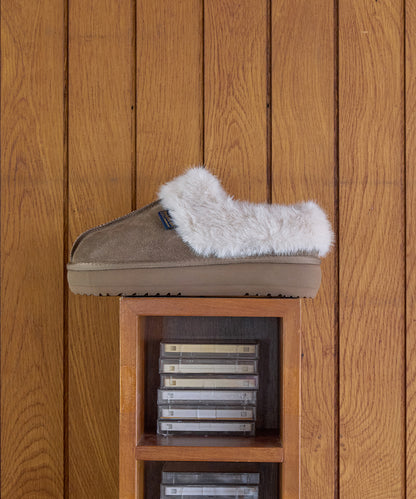 รองเท้าเปิดส้น CLOUDY FLATFORM FUR MULE - COCOA